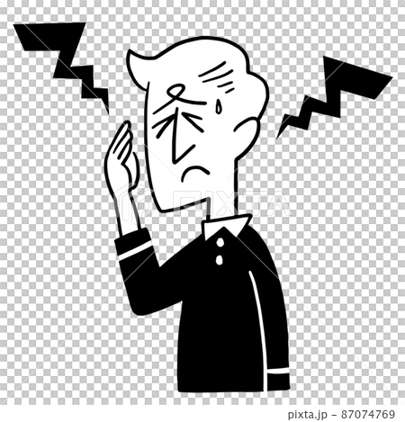 A man with a headache A man with a headache 87074769