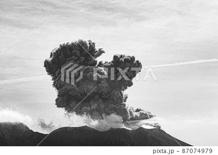 Brutal forces at work during ne of the erruptions of Sakurajima. Brutal forces at work during ne of the erruptions of Sakurajima. 87074979