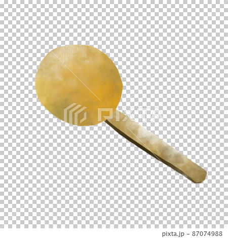 日式點心、粘在竹籤上的 kinako mochi、水彩風格的插圖 87074988