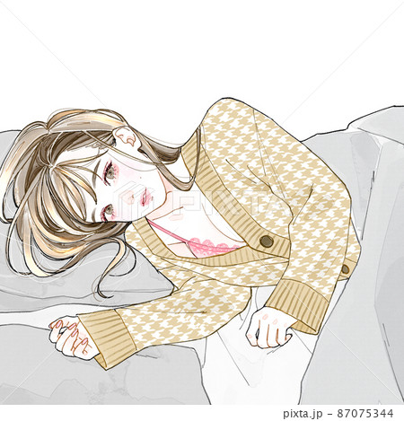 あざとい彼女のイラスト素材