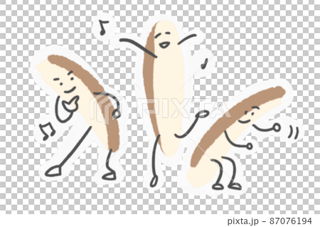 ゆるいじゃがいも　イラスト 87076194
