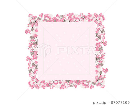 桜のフレーム（ピンク） 87077109