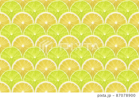 lemon and lime slices pattern 87078900