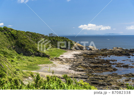 城ヶ島 赤羽根海岸の風景【神奈川県・三浦市】 城ヶ島 赤羽根海岸の風景【神奈川県・三浦市】 87082338