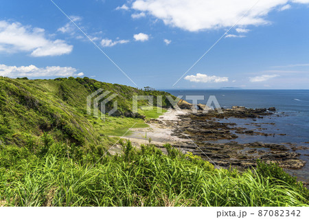 城ヶ島 赤羽根崎の風景【神奈川県・三浦市】 城ヶ島 赤羽根崎の風景【神奈川県・三浦市】 87082342