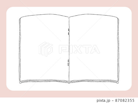 手書きのノートのフレーム 手書きのノートのフレーム 87082355