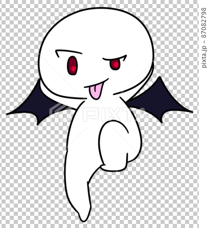 吐舌頭出醜的惡魔角色 吐舌頭出醜的惡魔角色 87082798