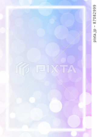 パーティクルなグラデーション背景　縦位置　ホログラム 87082999