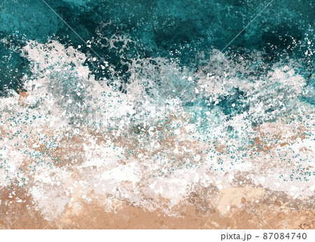 Boho Sea Beach with Waves Print. Abstract Background. Bohemian printable wall art, boho poster, pastel abstract art, landscape drawing, sea painting. Hand Drawn Effect Boho Sea Beach with Waves Print. Abstract Background. Bohemian printable wall art, boho poster, pastel abstract art, landscape drawing, sea painting. Hand Drawn Effect 87084740