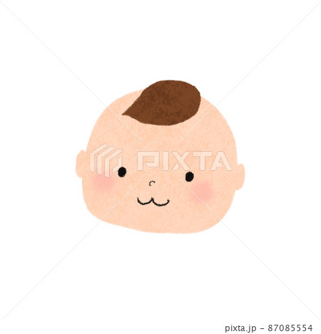 赤ちゃんの顔の手書きイラスト素材のイラスト素材
