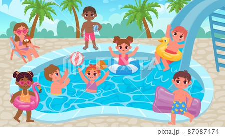 cartoon swimmers clipart