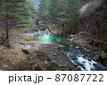 渓谷のきれいな淵 87087722