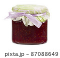 Jar of raspberry jam 87088649