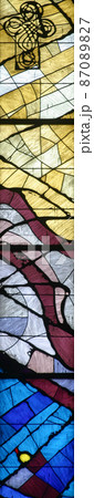 Stained glass church window 87089827