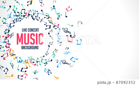 music sound notes melody background music sound notes melody background 87092352
