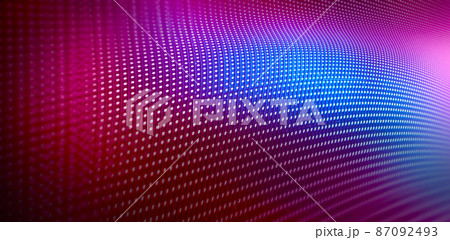 Defocused LED panel in perspective Defocused LED panel in perspective 87092493