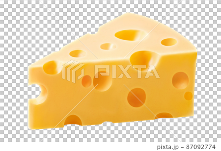 エメンタールチーズ チーズ イラスト リアル  87092774