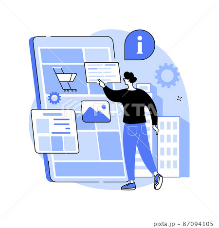 Digital guide abstract concept vector illustration. 87094105