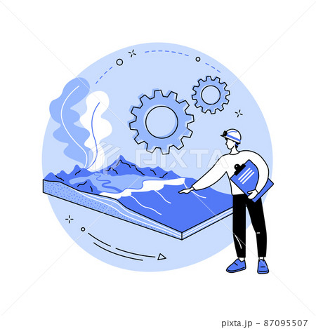 Geomorphology abstract concept vector illustration. 87095507