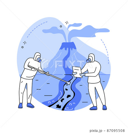 Volcanology abstract concept vector illustration. 87095508