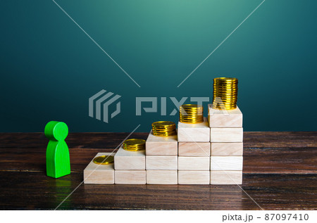 Green man at the foot of the stairs with benefits. Career and salary increase with each promotion. Loyalty program. Investments and deposits. Cost of a specialist depends on his professionalism. 87097410
