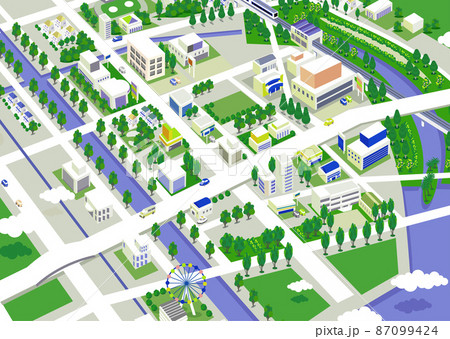 楽しい街並みと楽しい暮らし。人々が明るく楽しく暮らせる街づくり。 楽しい街並みと楽しい暮らし。人々が明るく楽しく暮らせる街づくり。 87099424