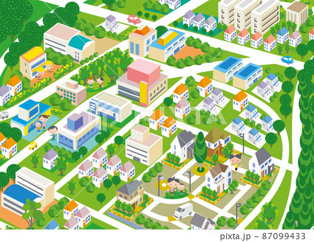 楽しい街並みと楽しい暮らし。人々が明るく楽しく暮らせる街づくり。 楽しい街並みと楽しい暮らし。人々が明るく楽しく暮らせる街づくり。 87099433