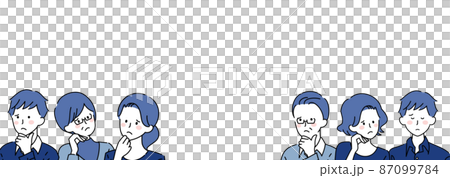 考える人々のタイトルフレーム 考える人々のタイトルフレーム 87099784