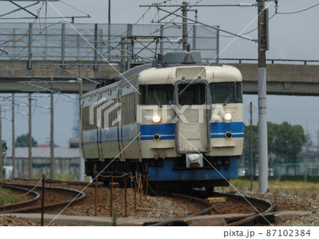 北陸本線 加賀笠間-美川 JR西日本 475系 A07編成(金沢) 北陸本線 加賀笠間-美川 JR西日本 475系 A07編成(金沢) 87102384