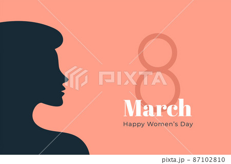 flat style womens day wishes greeting flat style womens day wishes greeting 87102810