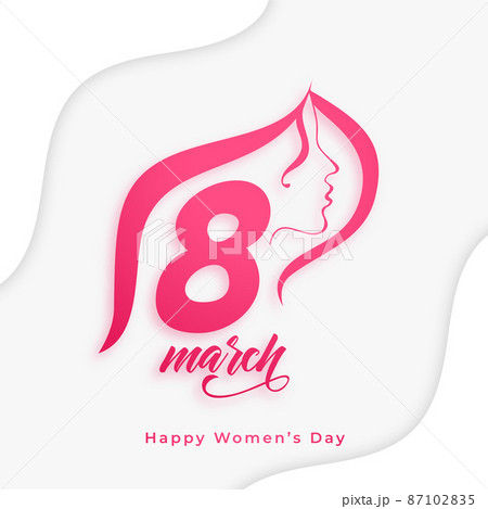 stylish womens day celebration card design 87102835