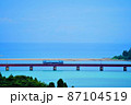 京都　由良川橋梁と京都丹後鉄道 87104519