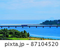 京都　由良川橋梁と京都丹後鉄道 87104520