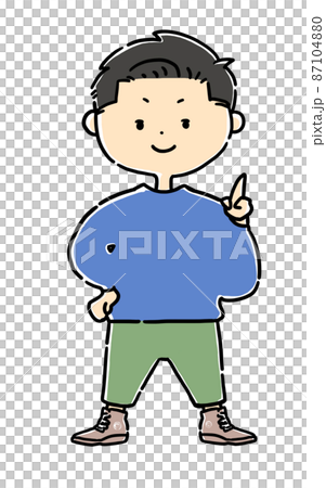 寬鬆的男性角色全身 87104880