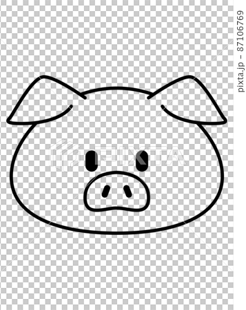 豬/動物/線條藝術 87106769