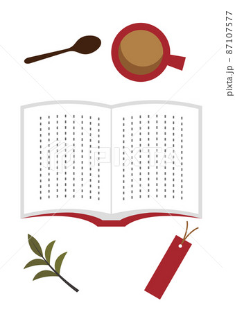 コーヒーを飲みながら読書 87107577