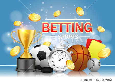 Sports betting vector poster banner design template 87107908