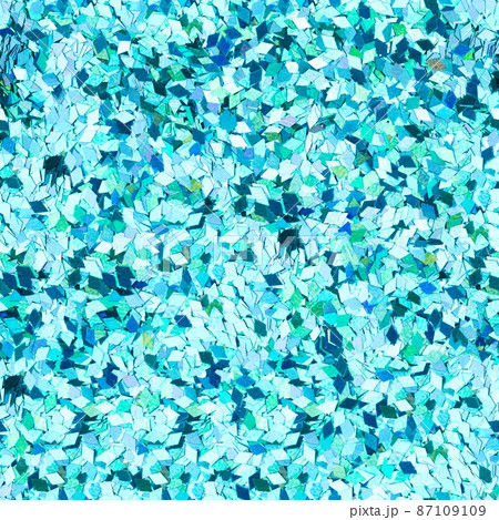 Light blue glitter, sparkle confetti texture. Christmas abstract background. Ideal seamless pattern. 87109109
