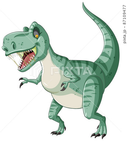 Tyrannosaurus rex dinosaur cartoon character - Stock Illustration  [87109477] - PIXTA