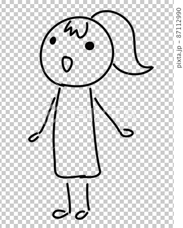 【黑線】手寫女性肖像插畫【站起來】 【黑線】手寫女性肖像插畫【站起來】 87112990