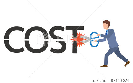 コストカットのイメージイラスト 87113026