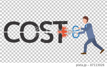 Image illustration of cost cut 87113026