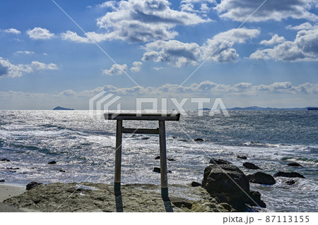 知多半島　内海の「つぶて浦」 87113155