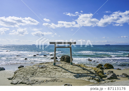 知多半島　内海の「つぶて浦」 87113176
