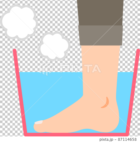 横から見た足湯のイメージ 87114658