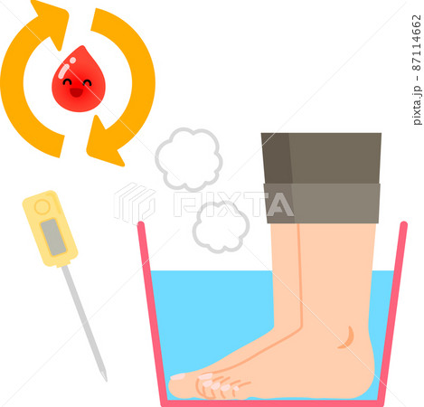 Image of footbath and blood circulation - Stock Illustration [87114662] -  PIXTA
