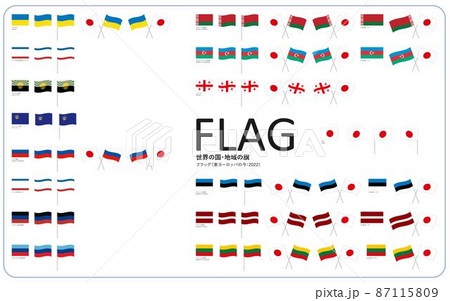 世界の国旗　地域の旗　フラッグ（東ヨーロッパの今）