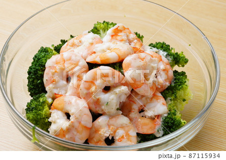 海老とブロッコリー 87115934