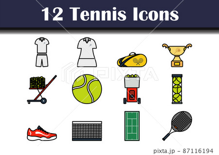 Tennis Icon Set Tennis Icon Set 87116194