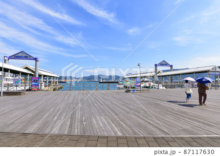 関門橋、門司港付近と下関付近と関門海峡の風景 関門橋、門司港付近と下関付近と関門海峡の風景 87117630